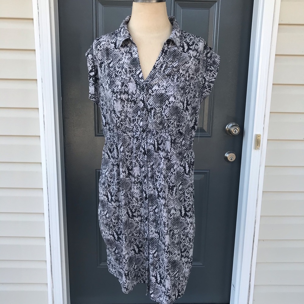 Motherhood Maternity Snakeskin Print Dress